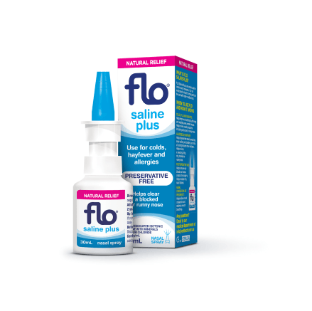 FLO Saline Plus Nasal Spray 30ml - DominionRoadPharmacy
