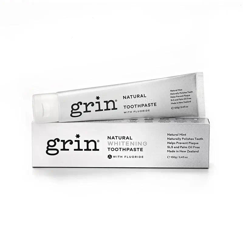 Grin Ultra Smooth Whitening with Fluoride Natural Toothpaste 100g