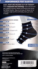 FS6 Compression Socks - Foot Sleeve One Pair  (Size - S/M/L/XL) Color (Black / White) - Pakuranga Pharmacy