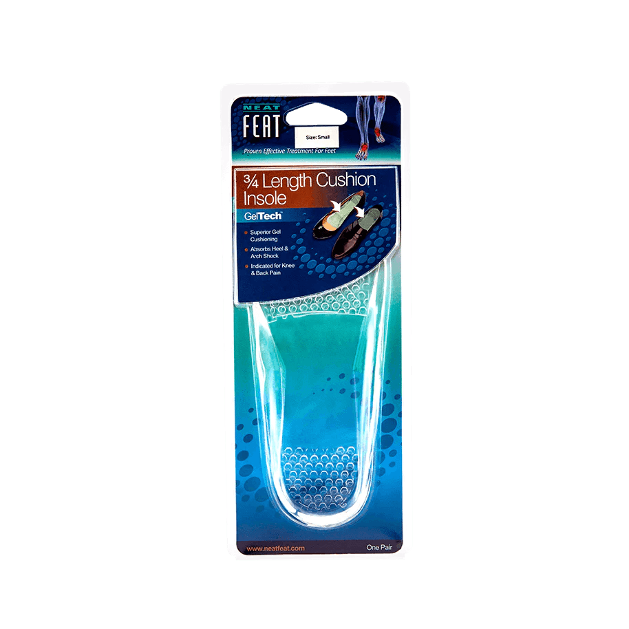 Neat Feat Gel 3/4 Length Cushion Insole Large - DominionRoadPharmacy