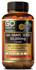 Go Healthy Grape Seed 60000 mg 120 capsules better price than chemist warehouse,better than chemist warehouse,cheaper,cheaper than chemist warehouse,cheaper then chemist warehouse,chemist warehouse,general health,go healthy,grape seed,high strength antiox