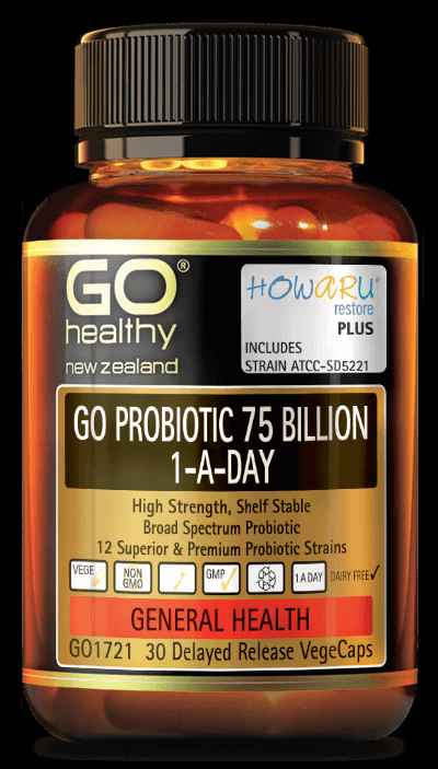 Go Healthy Go Probiotic 75 Billion - Advanced Digestive Support for 75 billion probiotic support.