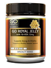 Go Healthy Royal Jelly with 10-HDA 12mg 180 Capsules energy,go healthy,Go Healthy Royal Jelly with 10-HDA 12mg,health,immune,issues,new zealand,royal jelly,vitality,vitality support