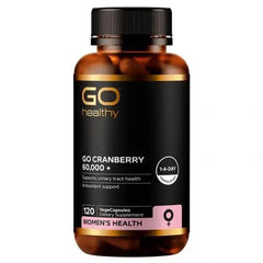 Go Healthy Cranberry 60,000+ Supports Urinary Tract Health Cranberry Supplement (120 VegeCapsules)