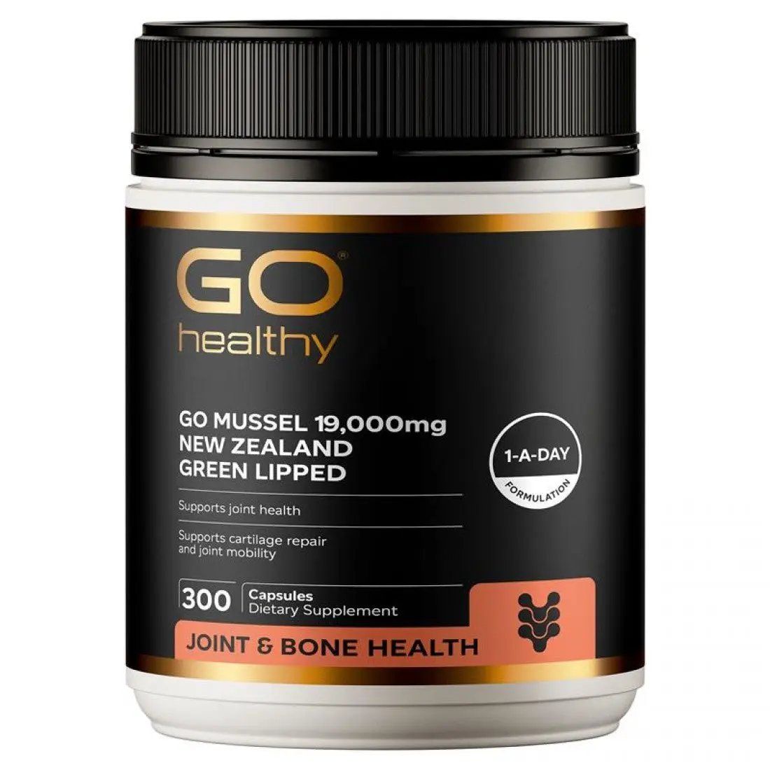 Go Healthy Mussel 19,000mg 300 Capsules Supports Joint Health And Mobility Dietary Supplement