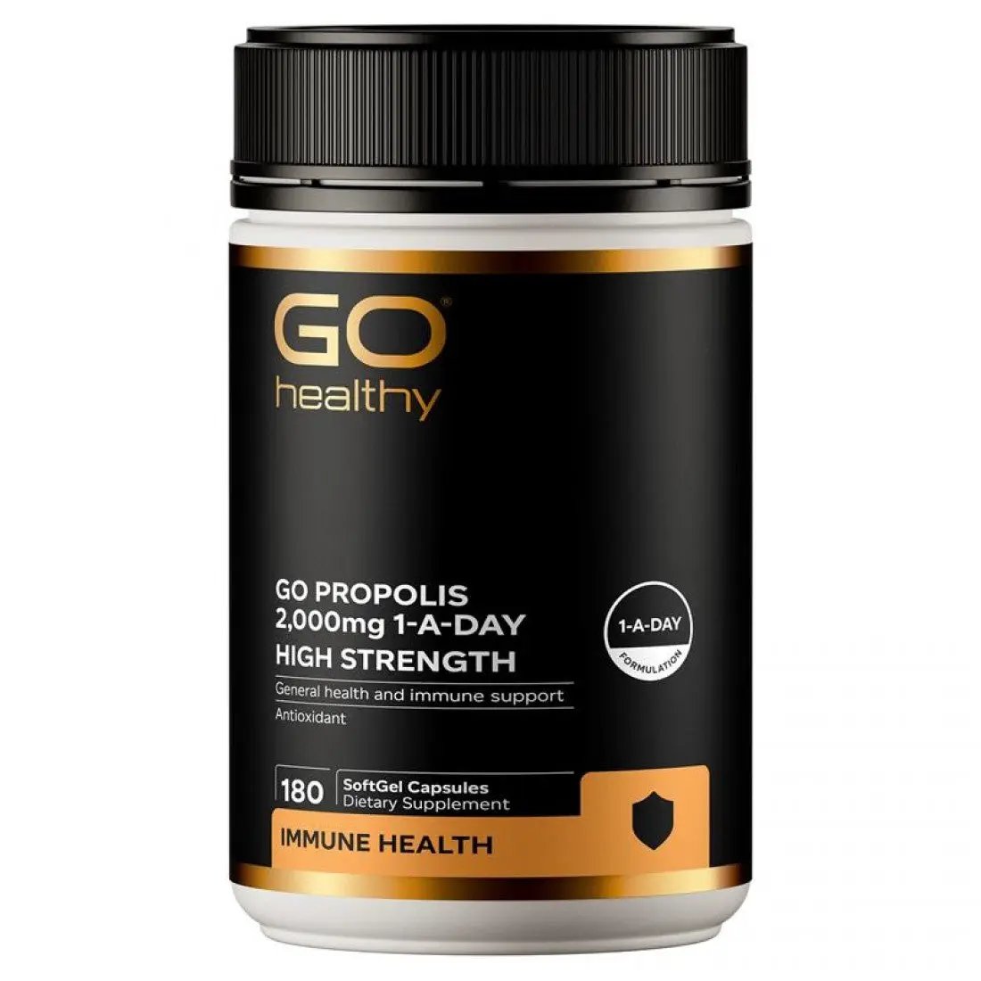 Go Healthy Propolis 2000mg Immune Support Dietary Supplement 180Caps