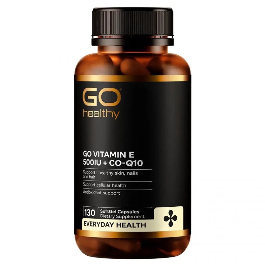 Go Healthy Go Vitamin E 500IU + COQ10 Antioxidant Support SoftGels 130