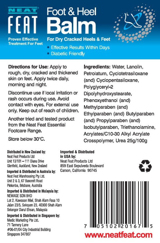 Neat Foot And Heel Balm 75g Twin Pack for Dry Cracked Feet & Cracked Heels - Effective Treatment cracked feet treatment,dry heels remedy,foot balm,heel balm,optimized