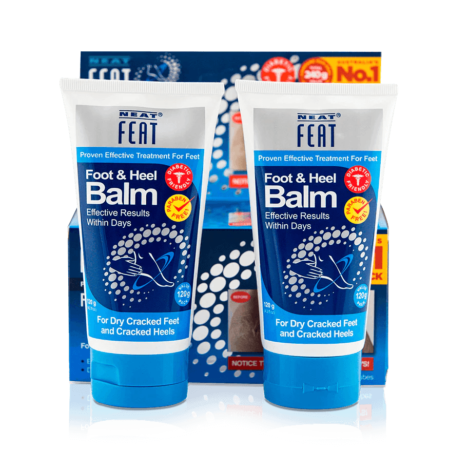 Neat Feat Heel Balm 120gm Mega Pack for Dry, Cracked feet - DominionRoadPharmacy