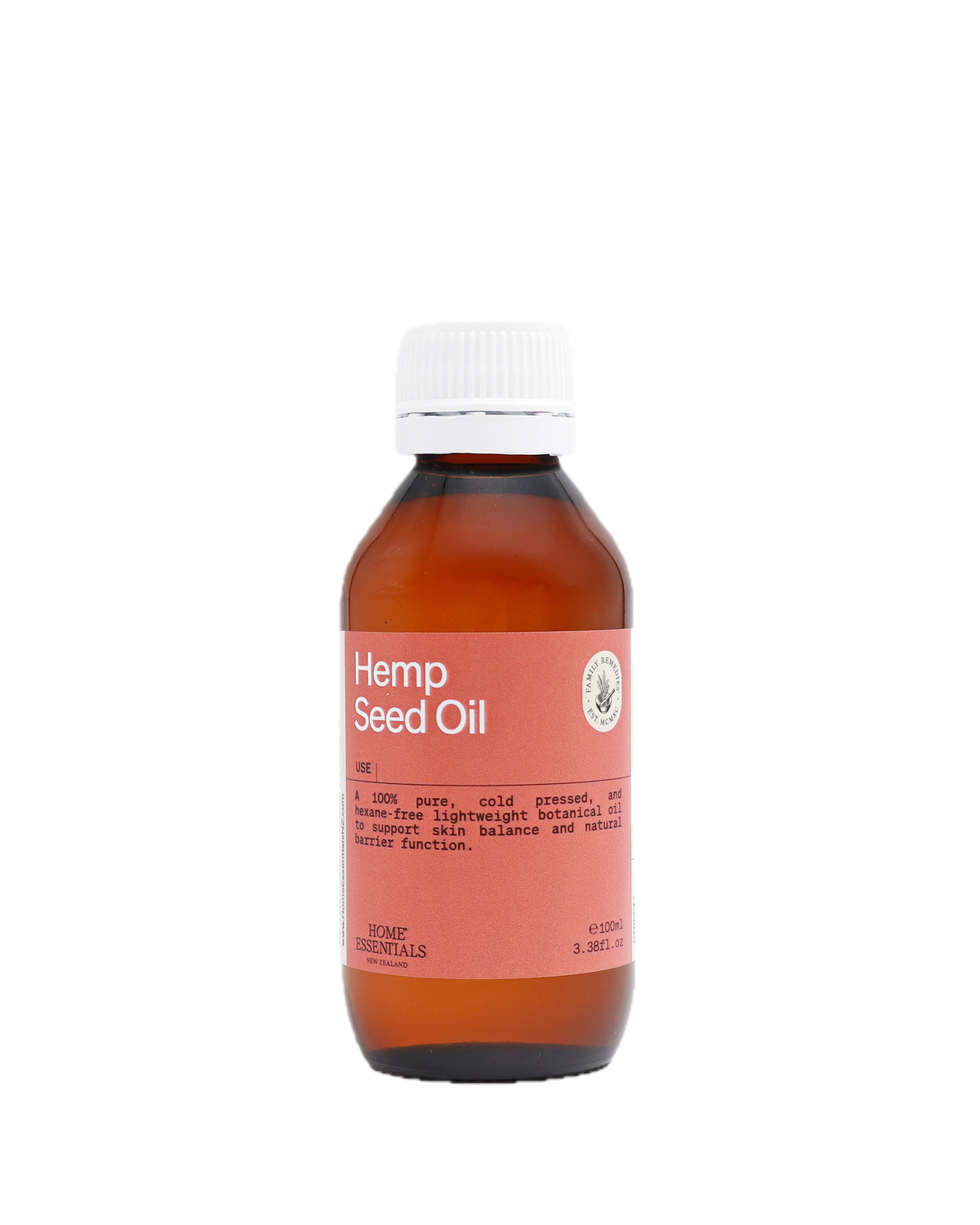 Home Essentials Hemp Seed Oil 100ml front view