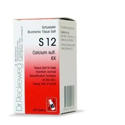 Reckeweg Tissue Salts S12 Calcium Sulph 6x 200 tabs