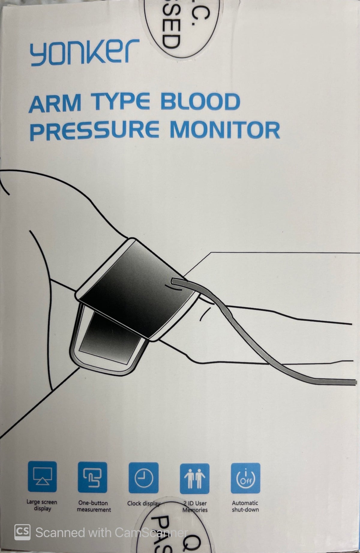 Yonker Arm type Blood Pressure Monitor blood pressure,bp,bp monitor,issues,monitor,omron,Yonker