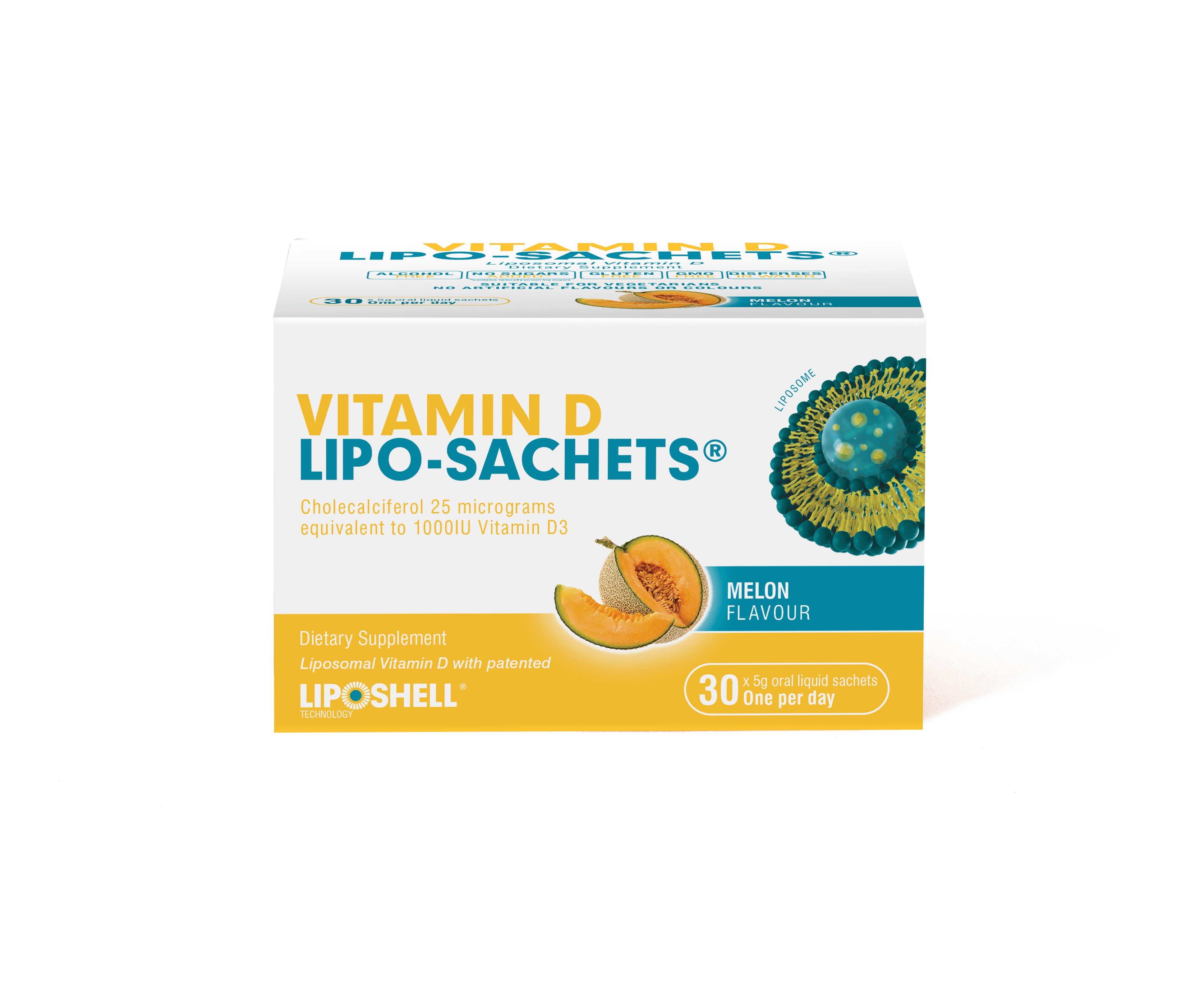 Lipo Sachet Vitamin d3 1000 IU 30 sachets Melon Flavour issues,Lipo Sachet Vitamin d3 1000 IU,liposachets,liposhell,liposomal,lypo,lyposheric,vitamin d,vitamin d3,vitd,vitd3