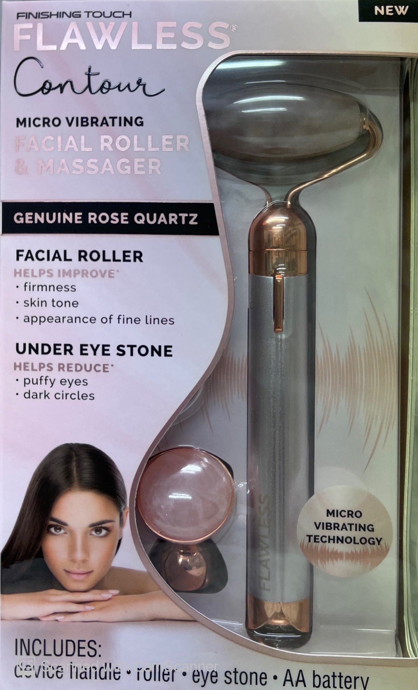 Flawless contour facial roller & massager contour,dark circles,facial,flawless,issues,massager,puffy eyes,roller