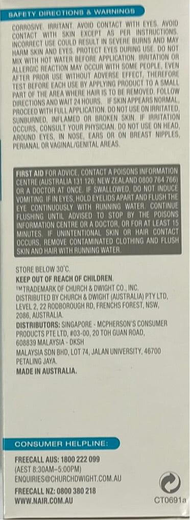 Nair Hair Removal Cream Face & Body 150 g issues