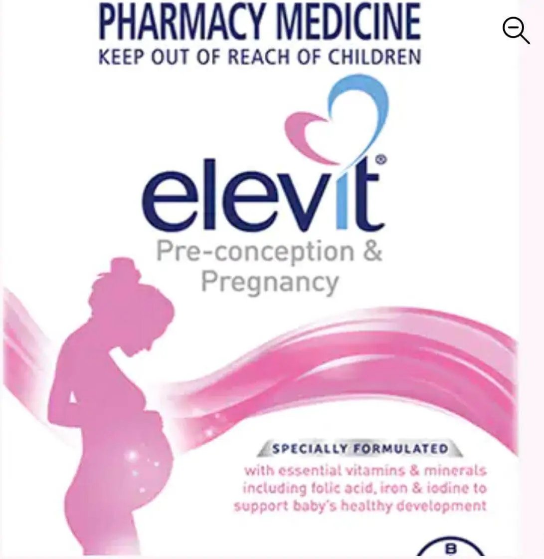 Elevit Rosa Elevit Pregnancy Multivitamin Tablets For Mom And Baby ...
