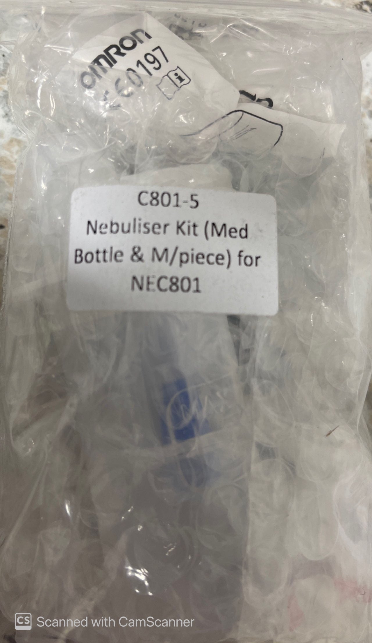 Omron NEC 801 Nebuliser kit( Med bottle & M/piece) issues,nebuliser,nec,nec801,omron,parts