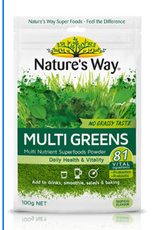 Nature&rsquo;s Way Multi Greens 100 gm
