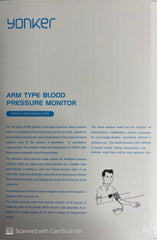 Yonker Arm type Blood Pressure Monitor blood pressure,bp,bp monitor,issues,monitor,omron,Yonker