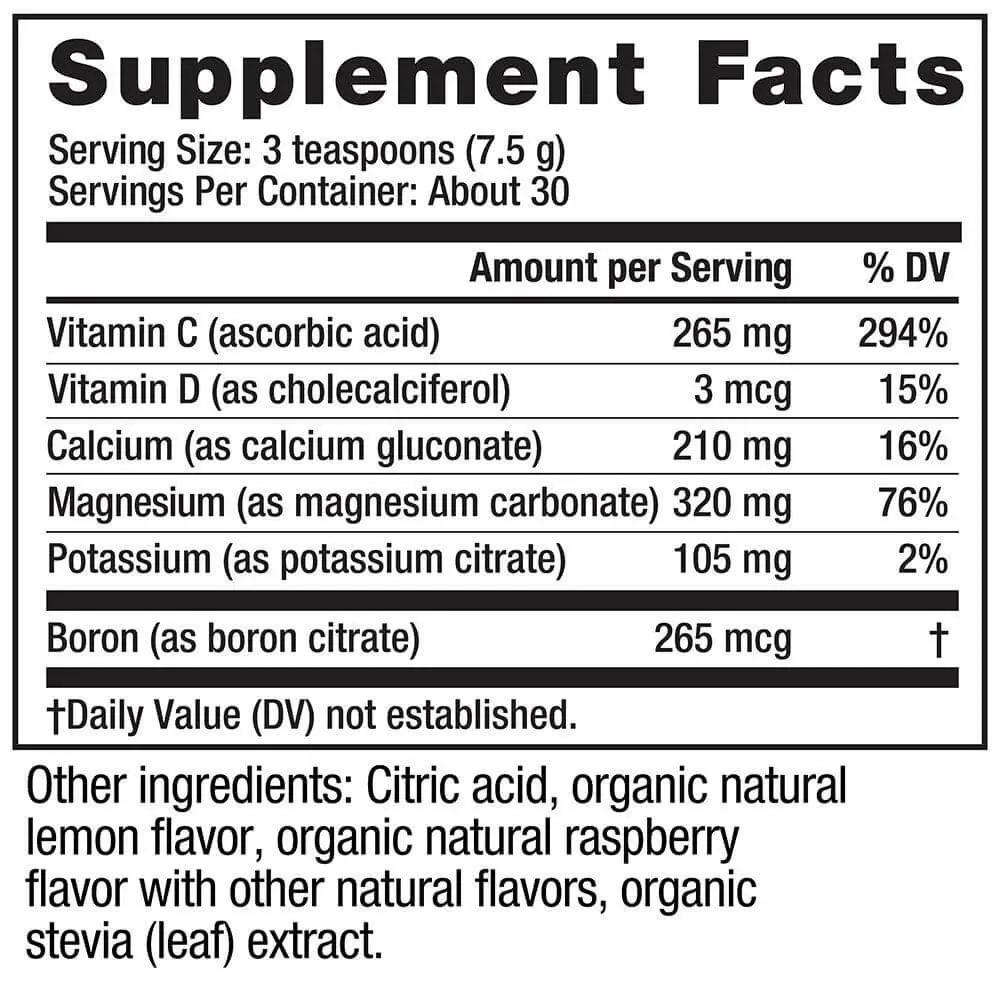 Natural Vitality CALM® Plus Calcium - Raspberry Lemon 226g issues