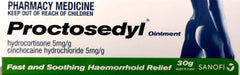 Proctosedyl Ointment 30 gm haemorrhoid,haemorrhoids,hemaroid,issues,piles,proctosedyl