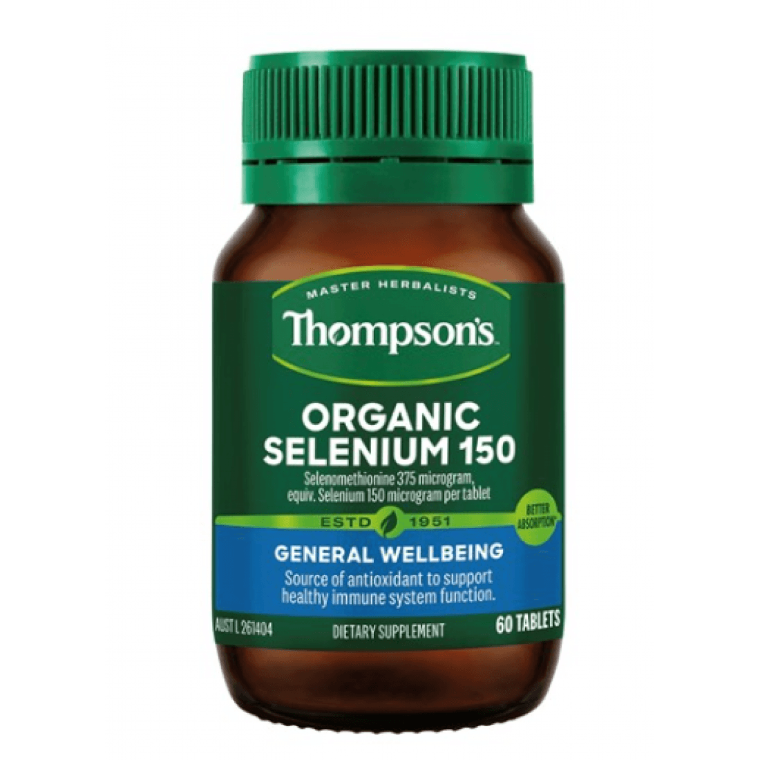 Thompsons Organic Selenium 60 Tablets