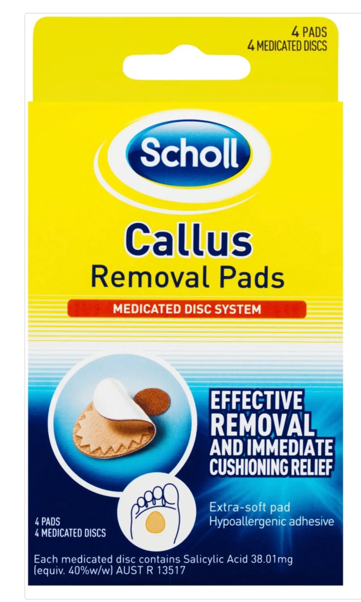Scholl Callus Removal Pads Medicated Disc System callus,Christmas gift,christmas sale,Clear gel,designed not to slip in shoe,discreet design,Feet Cushions,Feet Heel Cushions,Fits comfortably,Fits comfortably in Shoes,GelActiv technology,Heel Cushions,issu