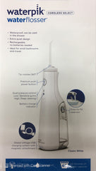 Waterpik Waterflosser Cordless Select White cordless,cordless select,floss,gums,issues,teeth,water flosser,waterflosser,Waterpik,waterproof