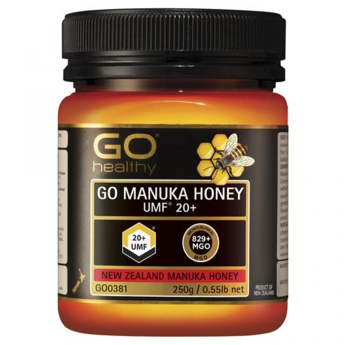 Go Healthy manuka honey UMF20+ (MGO829+) 250g gm go healthy,honey,immune,issues,Manuka honey