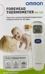 Omron MC-720 non contact Forehead Thermometer 50% Sale,aeon,cold and flu,covid 19,Discount,fever,forehead,issues,lifesmart,non touch thermometer,omron,thermometer