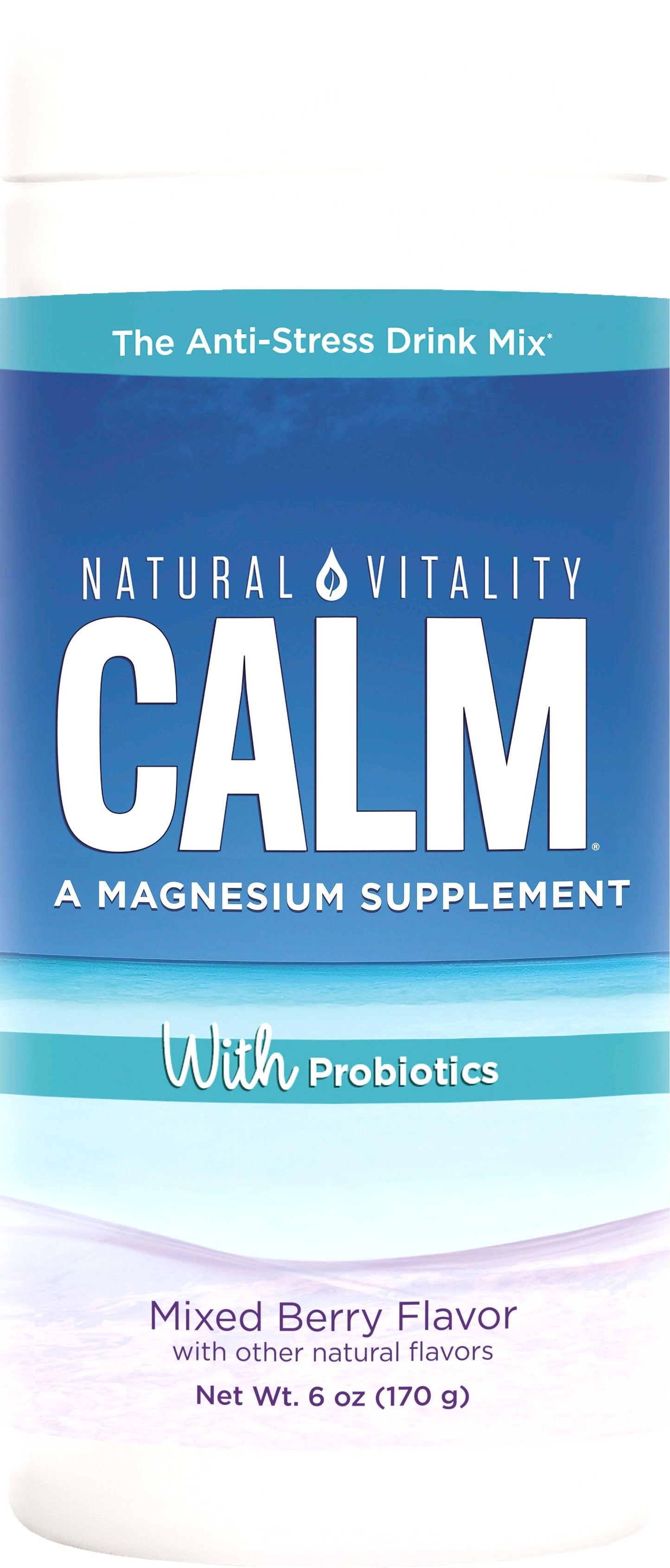 Natural vitality CALM&reg; with Probiotics - Mixed Berry Flavour 170g