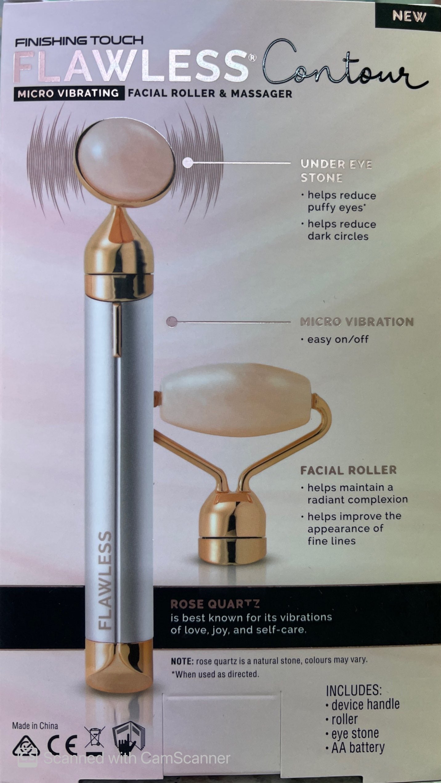 Flawless contour facial roller & massager contour,dark circles,facial,flawless,issues,massager,puffy eyes,roller