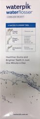 Waterpik Waterflosser Cordless Select White cordless,cordless select,floss,gums,issues,teeth,water flosser,waterflosser,Waterpik,waterproof