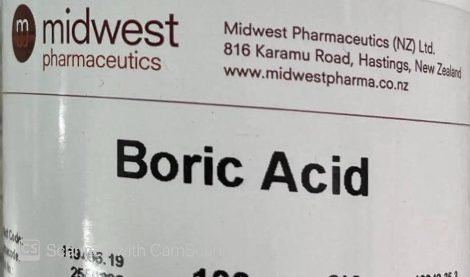Midwest boric acid 100 gm boric,boric acid,issues