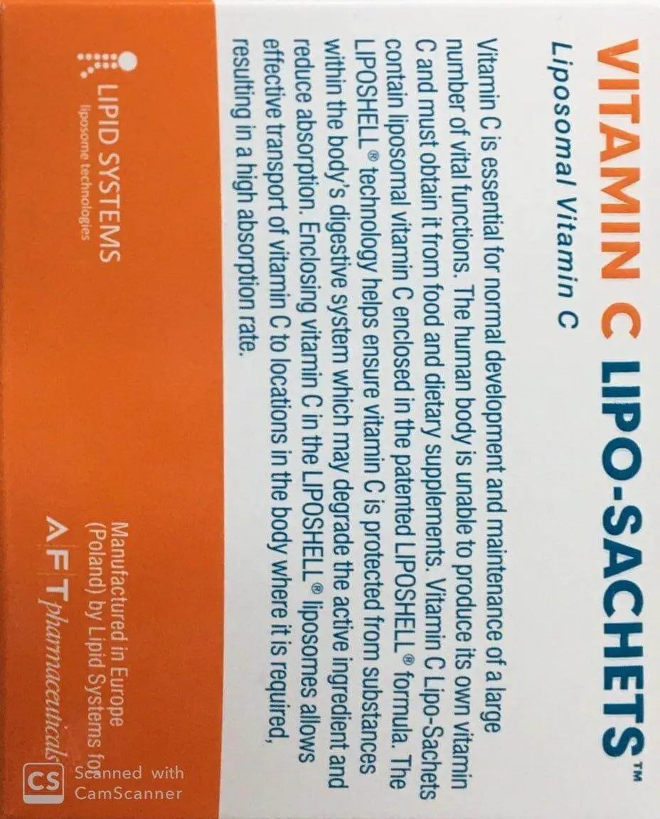 vitamin c lipo sachets nz Lipo-Sachets are Gluten Vitamin C Lipo-Sachets - Blackcurrant
