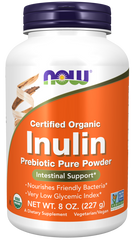 now Inulin Prebiotic Pure FOS Powder USDA Organic 227 gm Digestive probiotic,issues,Now,Now Products,Now suppl,Now supplements,Now Vitamins,prebiotic,probiotic,women probiotic