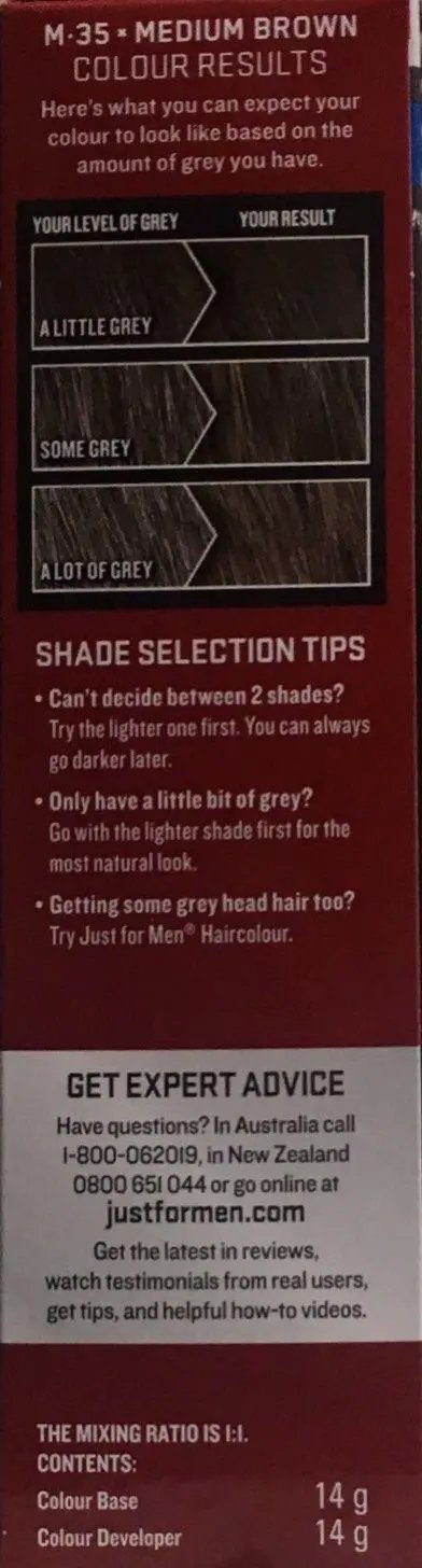 Just For Men Beard and Moustache Medium Brown Hair Colour bear and moustache,Beard and Moustache Medium Brown,Beard and Moustache Real Black Hair Colour,issues,just for men,Moustache and Beard Brush-In Colour