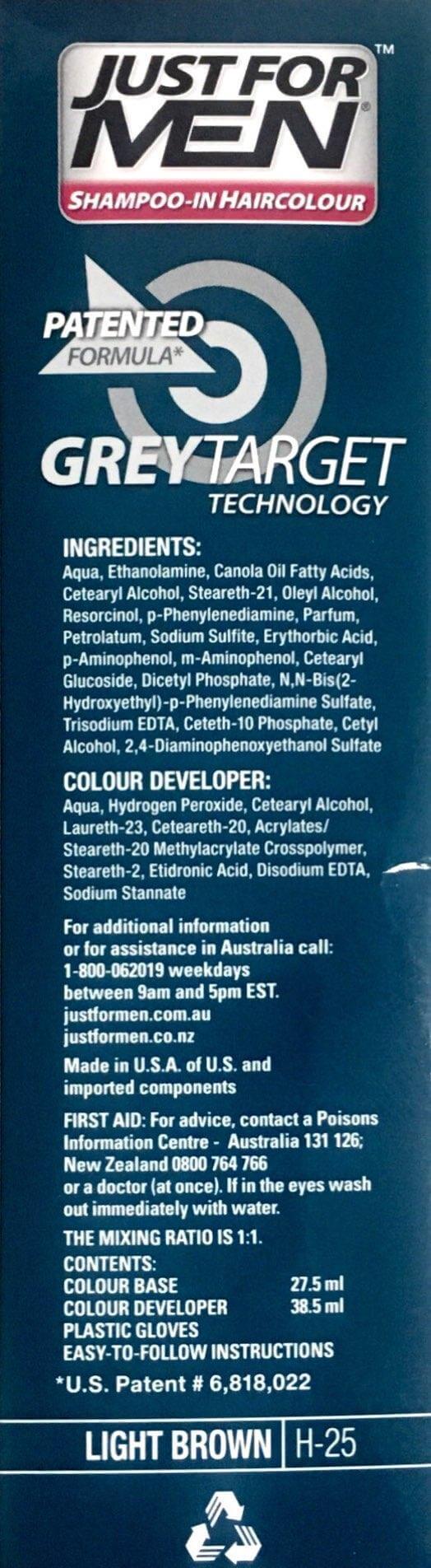 Just For Men Shampoo-In Hair Colour Light Brown cheaper than bargain cheist,cheaper than bargain chemist,cheaper than chemist ware house,cheaper than chemist warehouse,cheaper than pharmacy direct,cheaper then chemist warehouse,issues,just for men,just fo