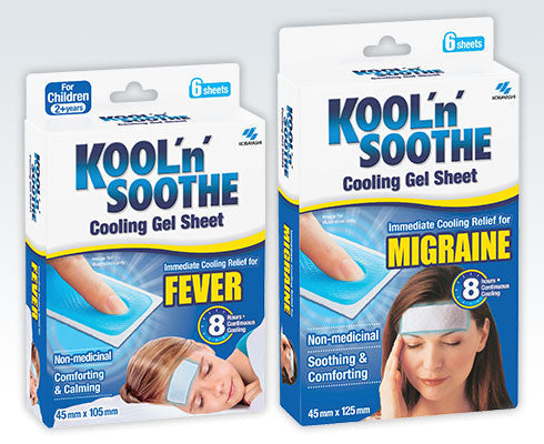 Kool n Soothe cooling gel sheets for fever