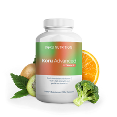 Koru Vitamin C 120 Capsules with key ingredients