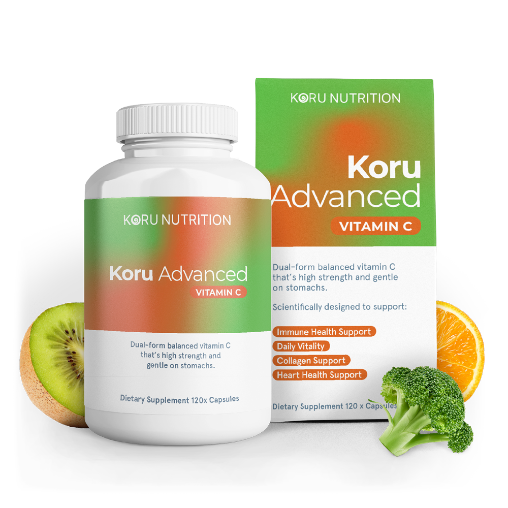 Koru Vitamin C 120 Capsules with retail box