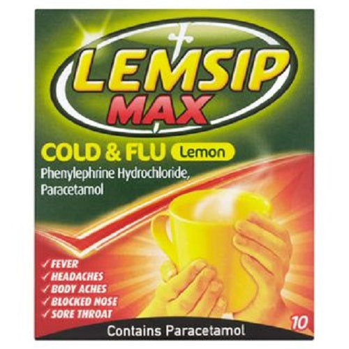Lemsip Max Cold & Flu Hot Drink Lemon 10 Sachets for Fast Relief Cold and Flu,Cold Relief,Fast Relief,Flu Relief,Herbal Drink,Hot Drink,Lemon Sachets,Lemsip Max,optimized
