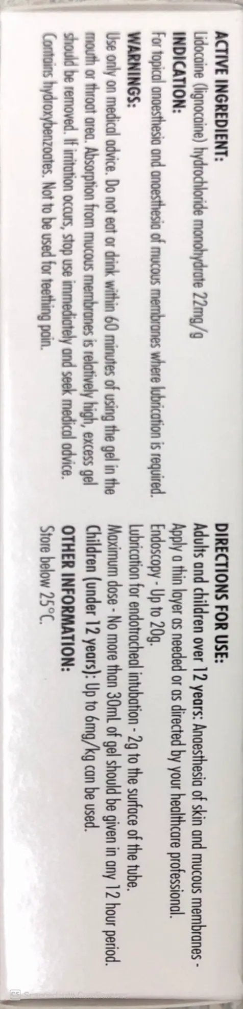 Lignocaine Gel 2% 20g anaesthetic,issues,lignocaine,numbing,pain re;ief,pain relief