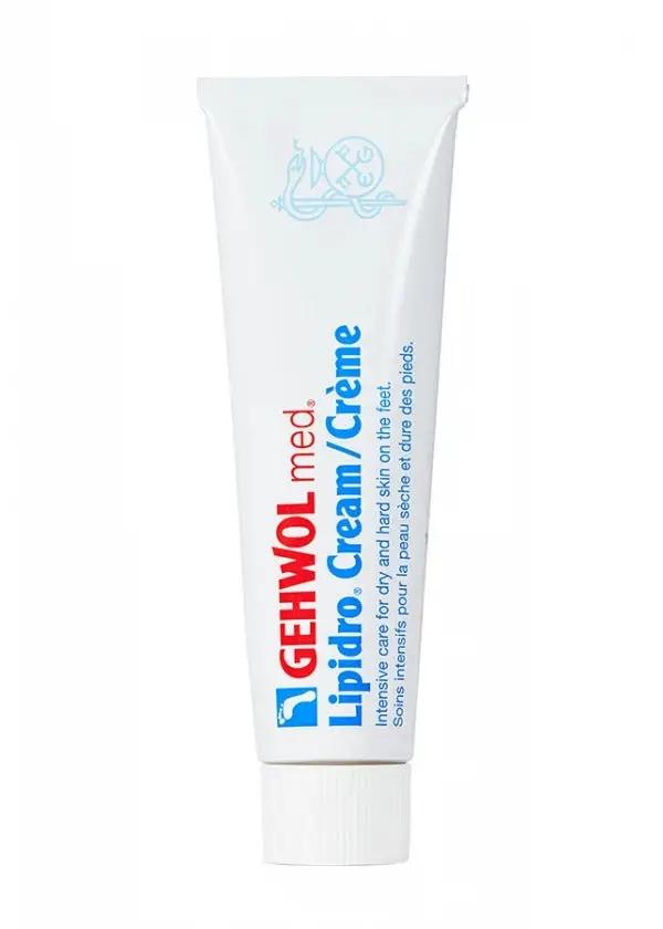 Gehwol dry skin foot cream 75 ml tube, designed for intensive care of dry and hard skin on feet.