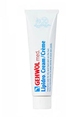 Gehwol dry skin foot cream 75 ml tube, designed for intensive care of dry and hard skin on feet.