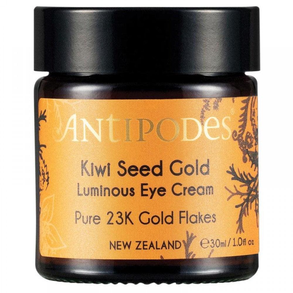 Antipodes Kiwi Seed Gold Eye Cream 23k Pure Gold Leaf Gold Eye Cream 30ml