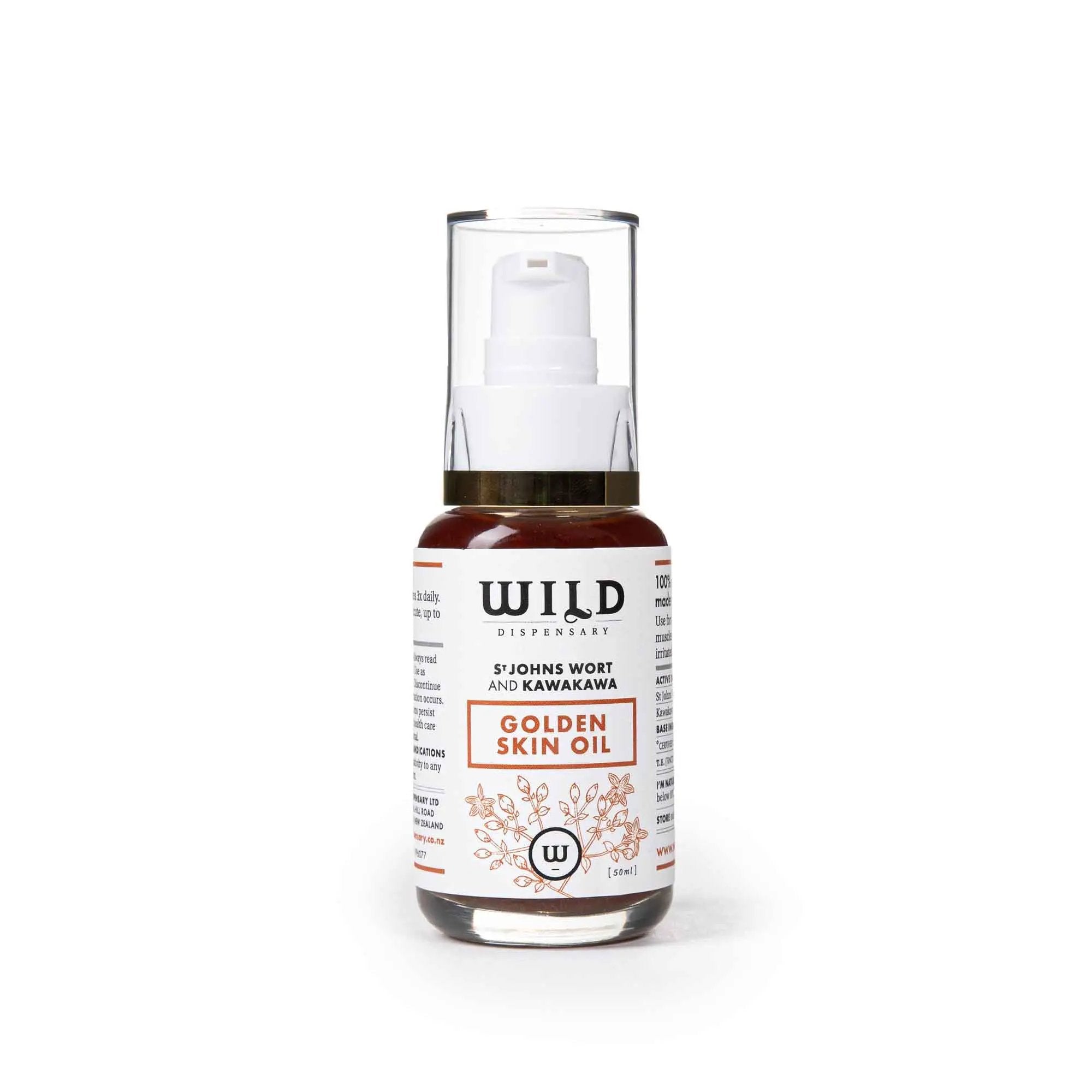 Wild Dispensary Golden Skin Oil Hydrates, Soothes Dryness, Supports Healthy Skin Oil 50ml