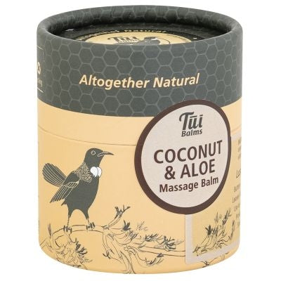 Tui Balms Coconut and Aloe Massage Balm Deeply Hydrates Skin for Lasting Moisture 100 g