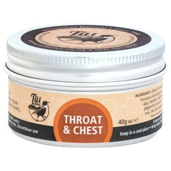 Tui Balms Throat And Chest Balm Soothes Nasal Congestion And Eases Breathing 40g Balm