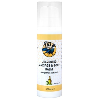Tui Balms Unscented Massage Balm Pump 250ml Hypoallergenic Fragrance Free For Sensitive Skin
